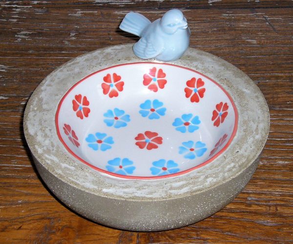 Vogeltränke "Blumen"